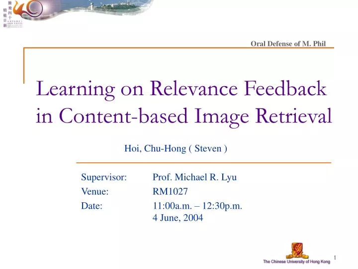 learning on relevance feedback in content based image retrieval