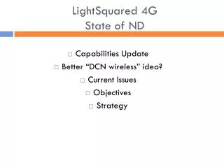 LightSquared 4G State of ND