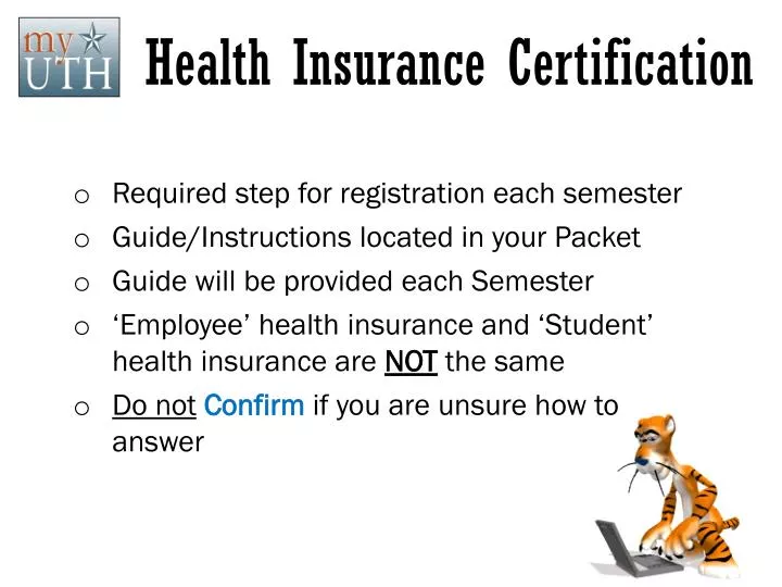 health insurance certification