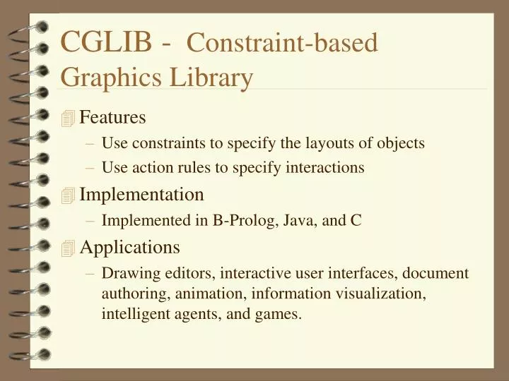 cglib constraint based graphics library