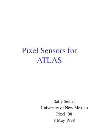 Pixel Sensors for ATLAS