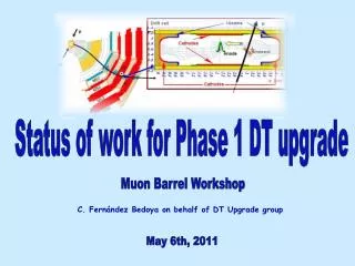 Status of work for Phase 1 DT upgrade