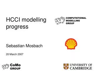 HCCI modelling progress