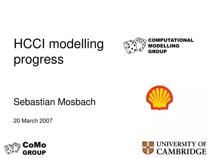 hcci modelling progress