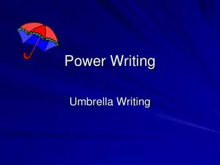 Power Writing