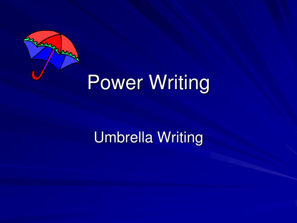 PPT - Power Writing PowerPoint Presentation, free download - ID:3775591