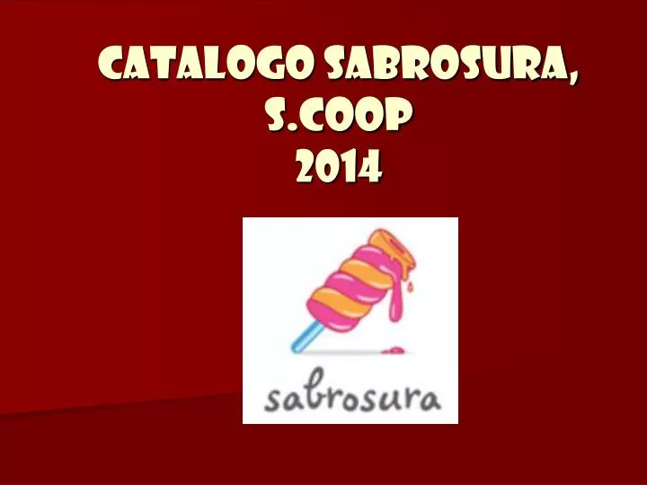 catalogo sabrosura s coop 2014