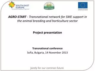 AGRO-START - Transnational network for SME support in the animal breeding and horticulture sector