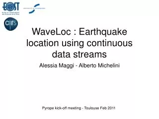 waveloc earthquake location using continuous data streams