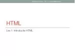 HTML - slide 1