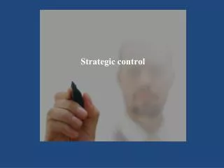 strategic control