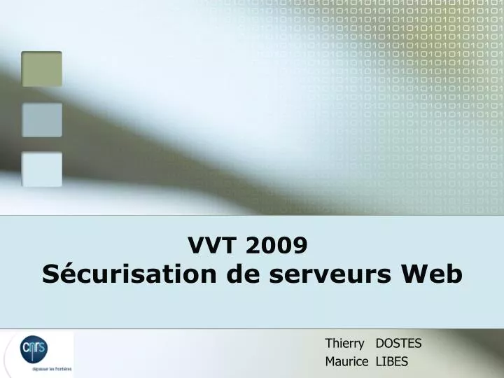 vvt 2009 s curisation de serveurs web