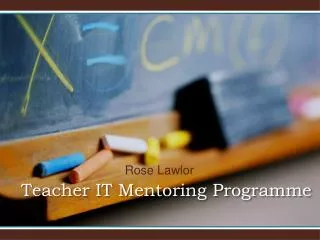 Teacher IT Mentoring Programme