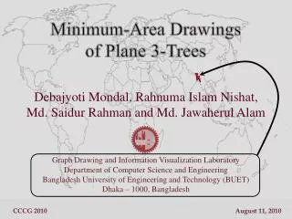 Debajyoti Mondal , Rahnuma Islam Nishat , Md. Saidur Rahman and Md. Jawaherul Alam