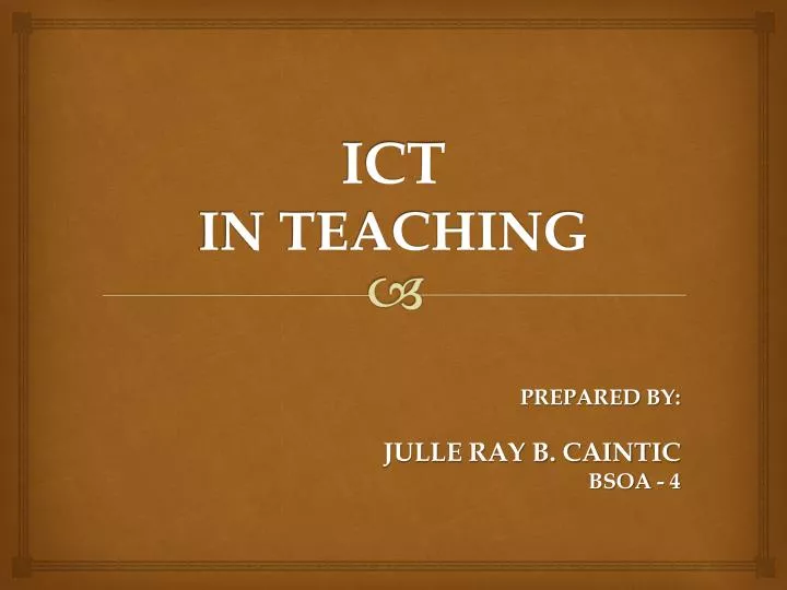 ict in teaching