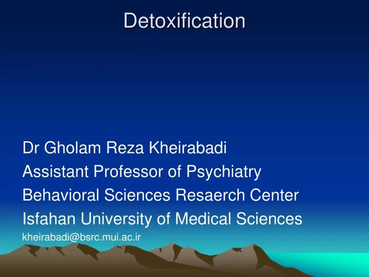 detoxification