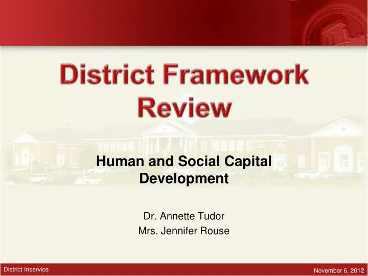 human and social capital development dr annette tudor mrs jennifer rouse