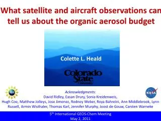 What satellite and aircraft observations can tell us about the organic aerosol budget