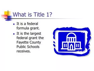 What is Title 1?