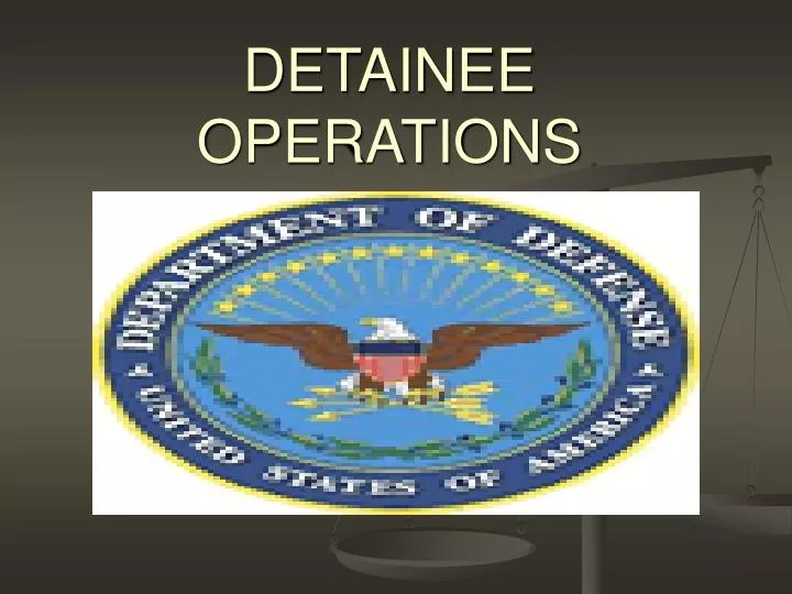 detainee operations