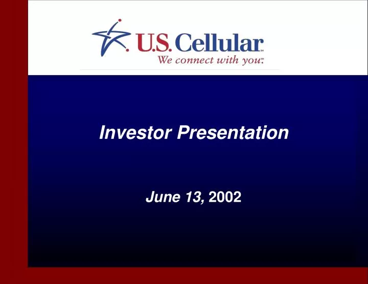investor presentation june 13 2002