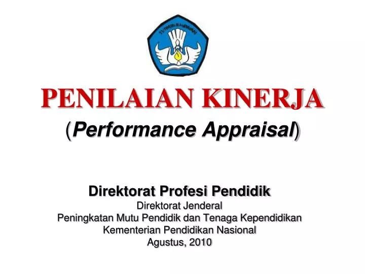 penilaian kinerja performance appraisal