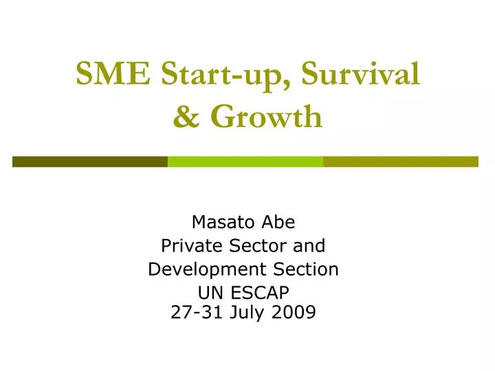 sme start up survival growth