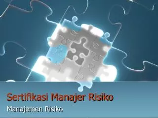 sertifikasi manajer risiko