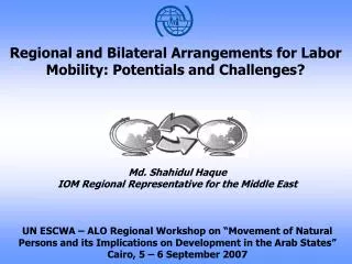 Regional and Bilateral Arrangements for Labor Mobility: Potentials and Challenges?