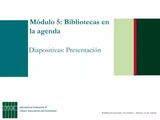 m dulo 5 bibliotecas en la agenda