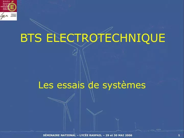 bts electrotechnique