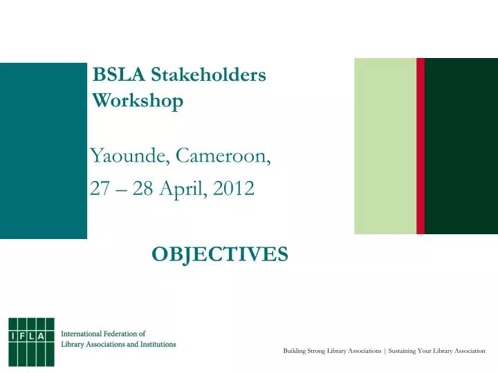 bsla stakeholders workshop