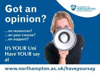 northampton.ac.uk/haveyoursay