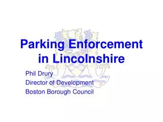Parking Enforcement in Lincolnshire