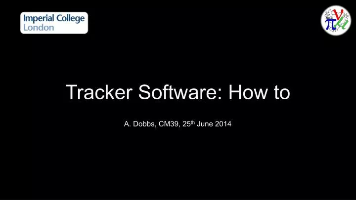 tracker software how to