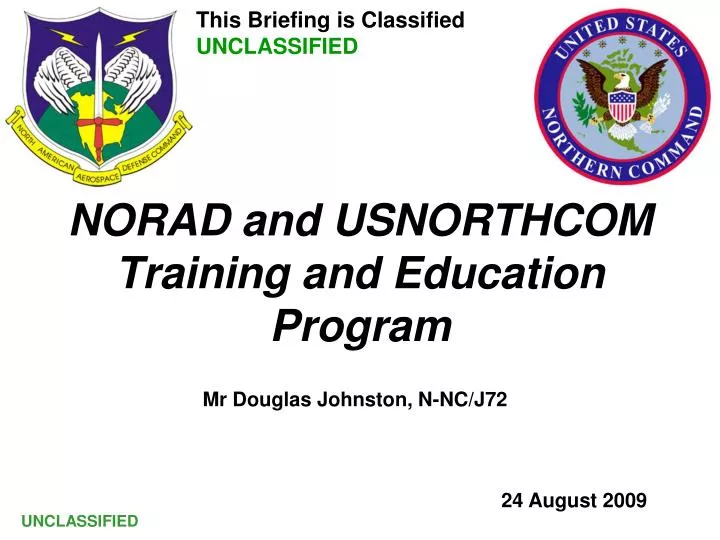 norad and usnorthcom training and education program