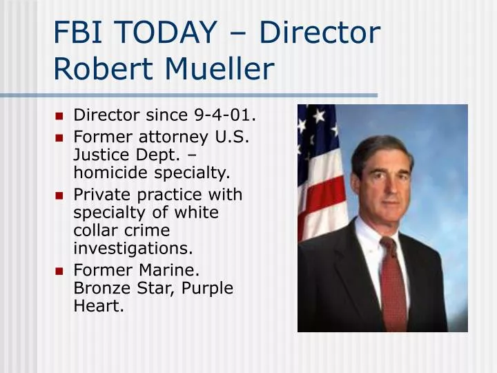 fbi today director robert mueller