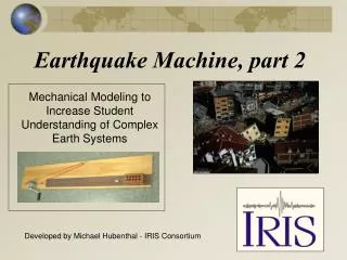 Earthquake Machine, part 2