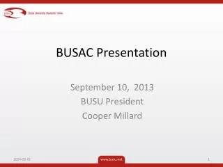 BUSAC Presentation