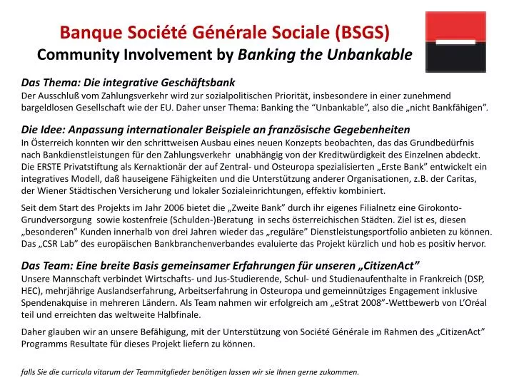banque soci t g n rale sociale bsgs community involvement by banking the unbankable