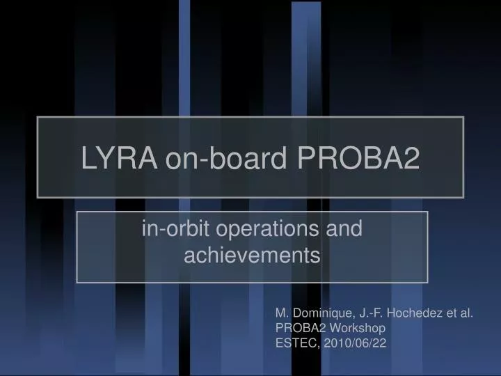 lyra on board proba2