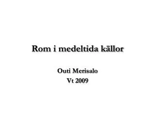 rom i medeltida k llor