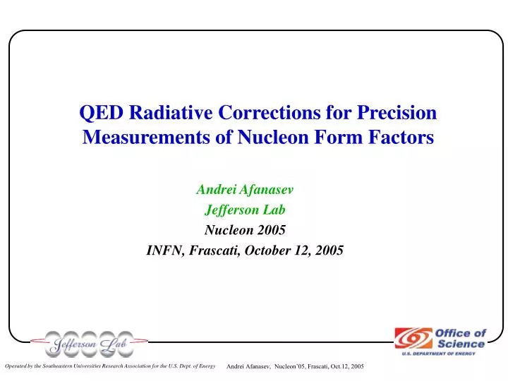 qed radiative corrections for precision measurements of nucleon form factors