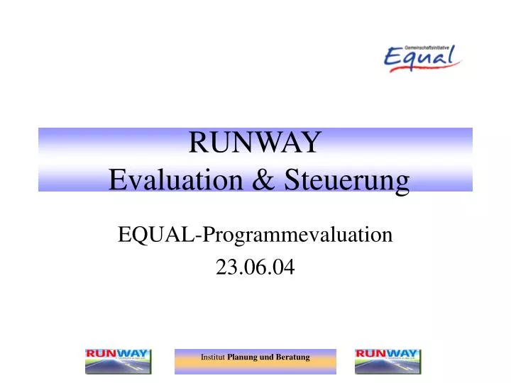 runway evaluation steuerung