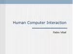 Human Computer Interaction - slide 1