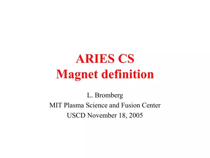 aries cs magnet definition