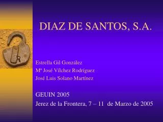 diaz de santos s a