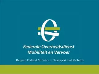 Belgian Federal Ministry of Transport and Mobility