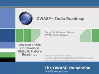OWASP - India Roadmap