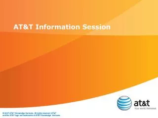 AT&amp;T Information Session